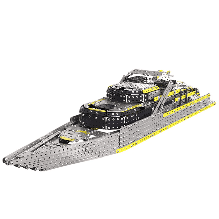 3Dメタルメカニカルパズル 大型戦艦モデル組み立てキット 子供、ティーン、そして大人向け - 2451ピース - ビルディングブロック