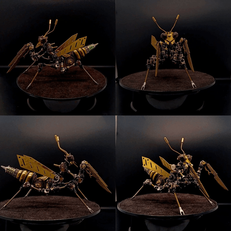 3D 金属組み立て DIY 機械カマキリ昆虫モデルパズルキット - ビルディングブロック