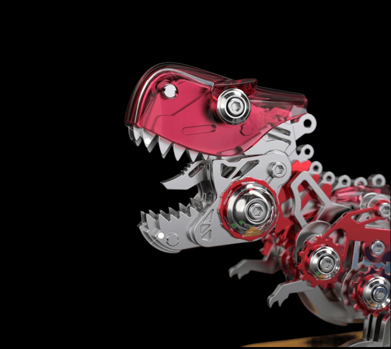 ティラノサウルス恐竜の3D金属パズルDIY子供用組み立てキット - ビルディングブロック