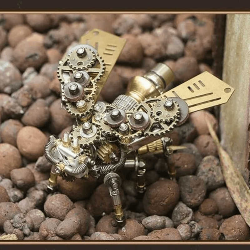 265個の成人向け金属メカホタル昆虫3D DIY組み立てモデルキット - ビルディングブロック