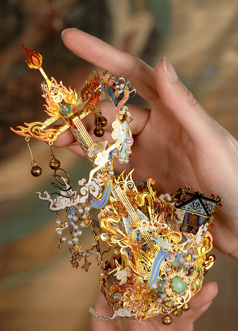 144PCS+ 3Dメタルモデル フライング・ピパ 組立キット - ビルディングブロック