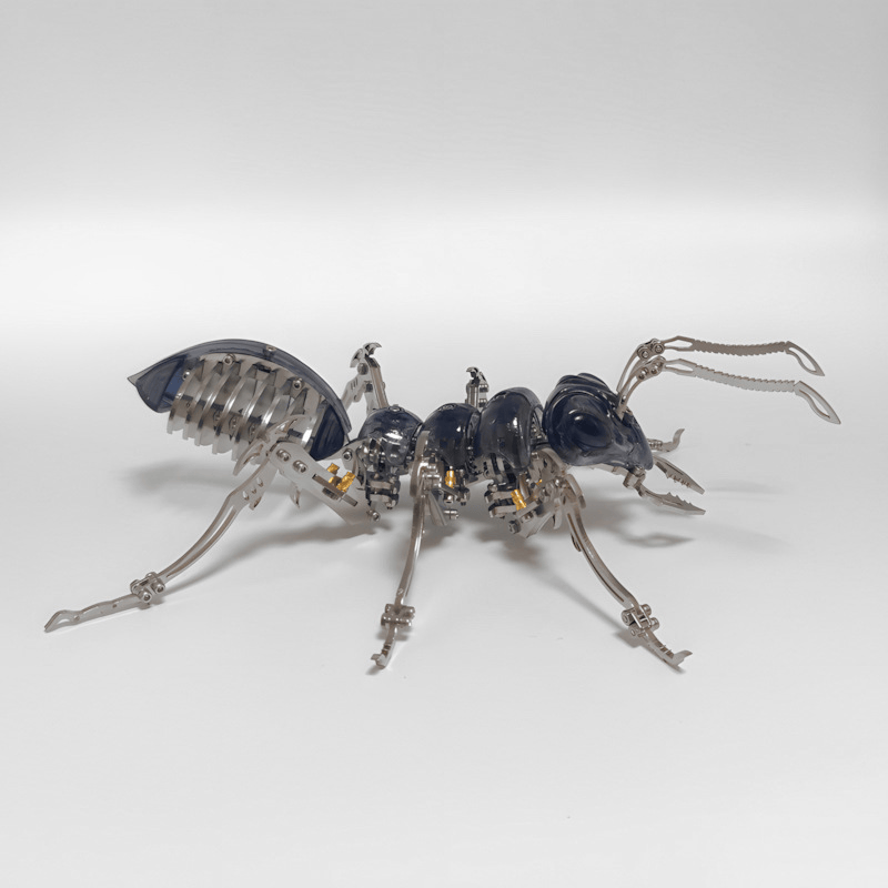 3Dメタルパズル ブラックアント 組立式昆虫モデルキット(310個以上のパーツ)