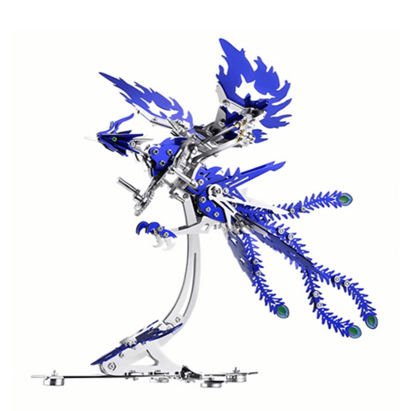 大人のための3D金属パズルモデルキット: DIYのアセンブリ機械フェニックスステンレス鋼の動物の鳥のおもちゃのビルディングブロック男性女性のための誕生日のギフト - ビルディングブロック