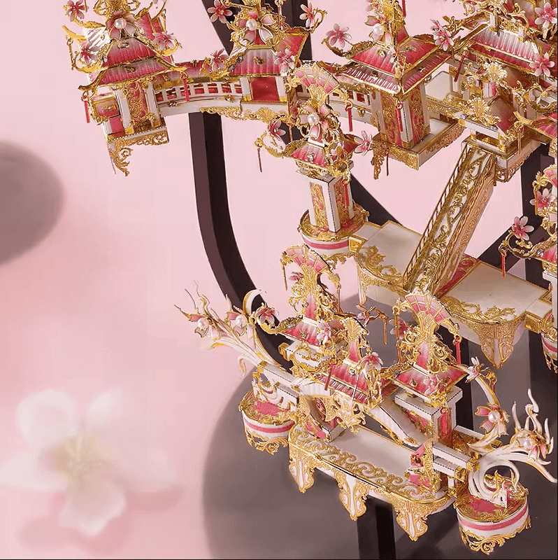 3Dメタルモデル 桃花の妖精の国 組み立てキット - ビルディングブロック