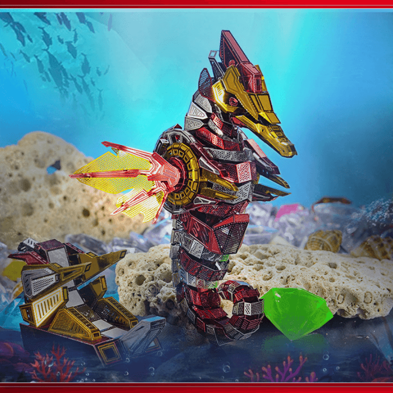 海馬侠 3D メタルパズルモデル、DIY教育玩具、組み立て、機械模型 - ビルディングブロック