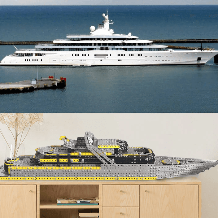 3Dメタルメカニカルパズル 大型戦艦モデル組み立てキット 子供、ティーン、そして大人向け - 2451ピース - ビルディングブロック