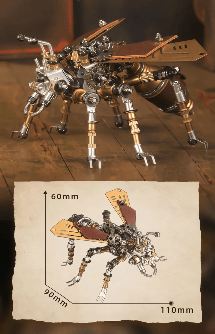 金属メカアリ3D DIY機械組み立てモデルキット - ビルディングブロック