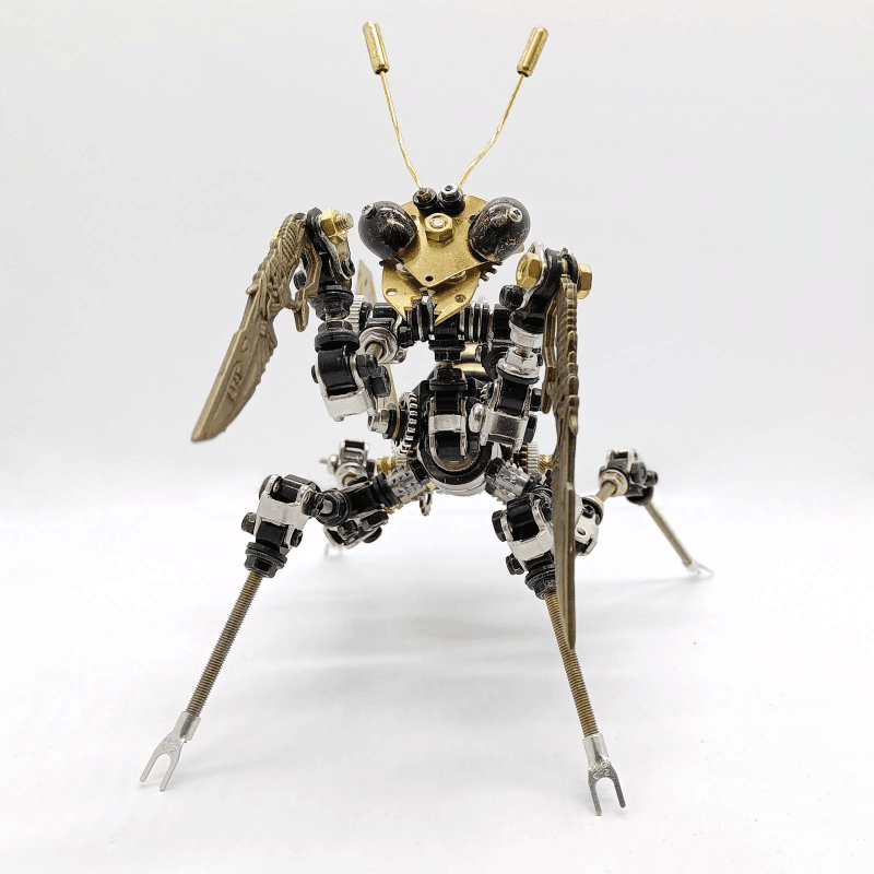 3D 金属組み立て DIY 機械カマキリ昆虫モデルパズルキット - ビルディングブロック
