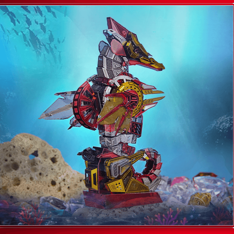海馬侠 3D メタルパズルモデル、DIY教育玩具、組み立て、機械模型 - ビルディングブロック