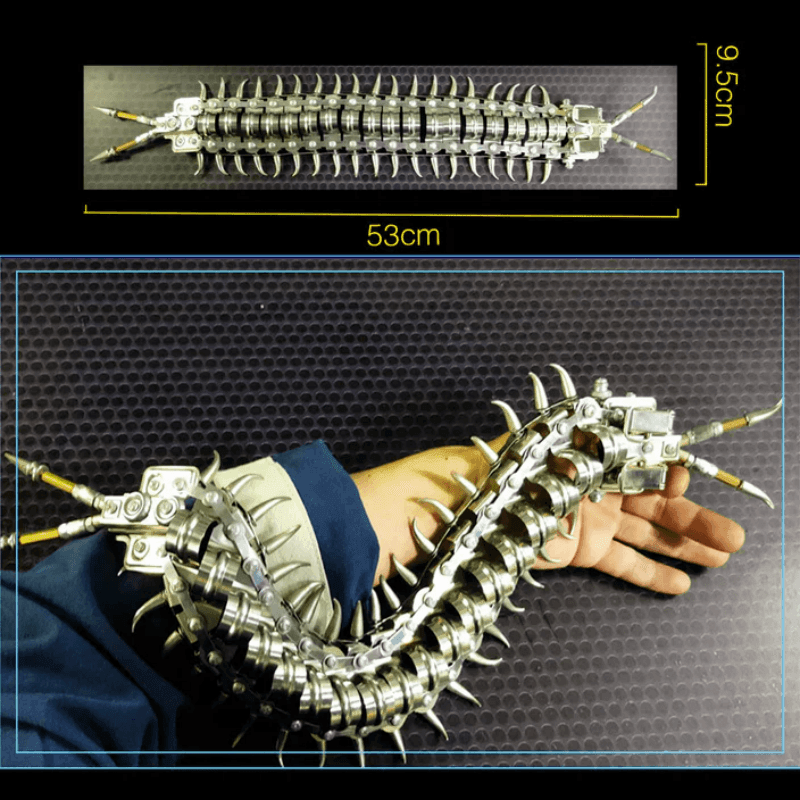 3D DIY可動メタルムカデ組み立てモデルクリエイティブおもちゃ480個 - ビルディングブロック