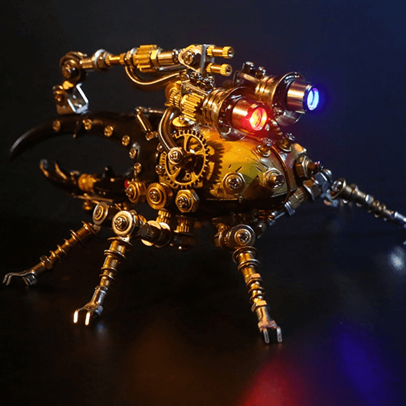 417ピースのメタル3D DIY機械組み立て東洋のヘラクレスオオカブト虫モデルキット - ビルディングブロック