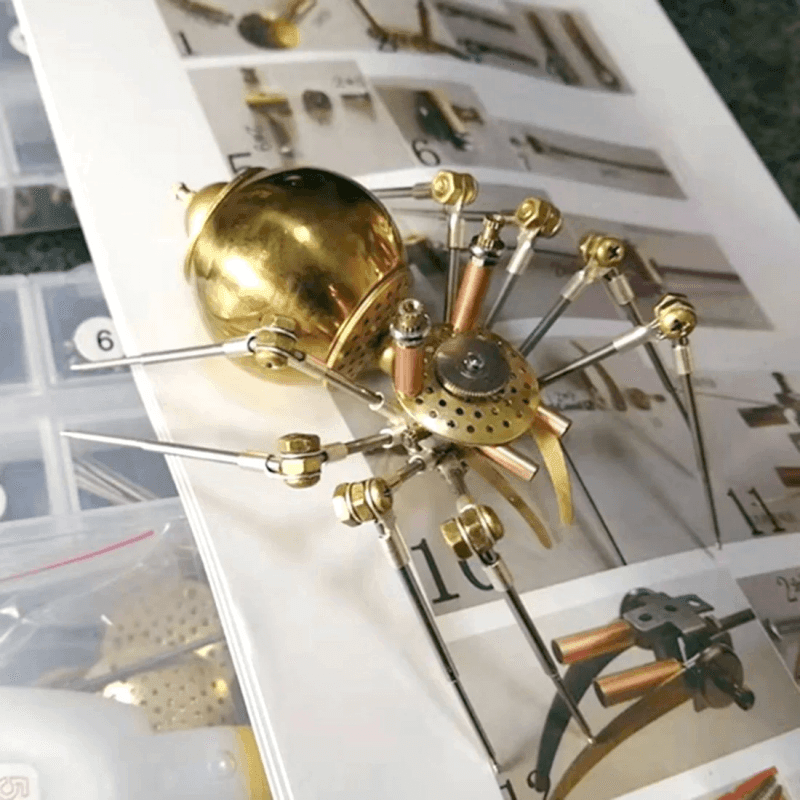 3Dメタルメカゴールデンスパイダー組み立てキット - ビルディングブロック