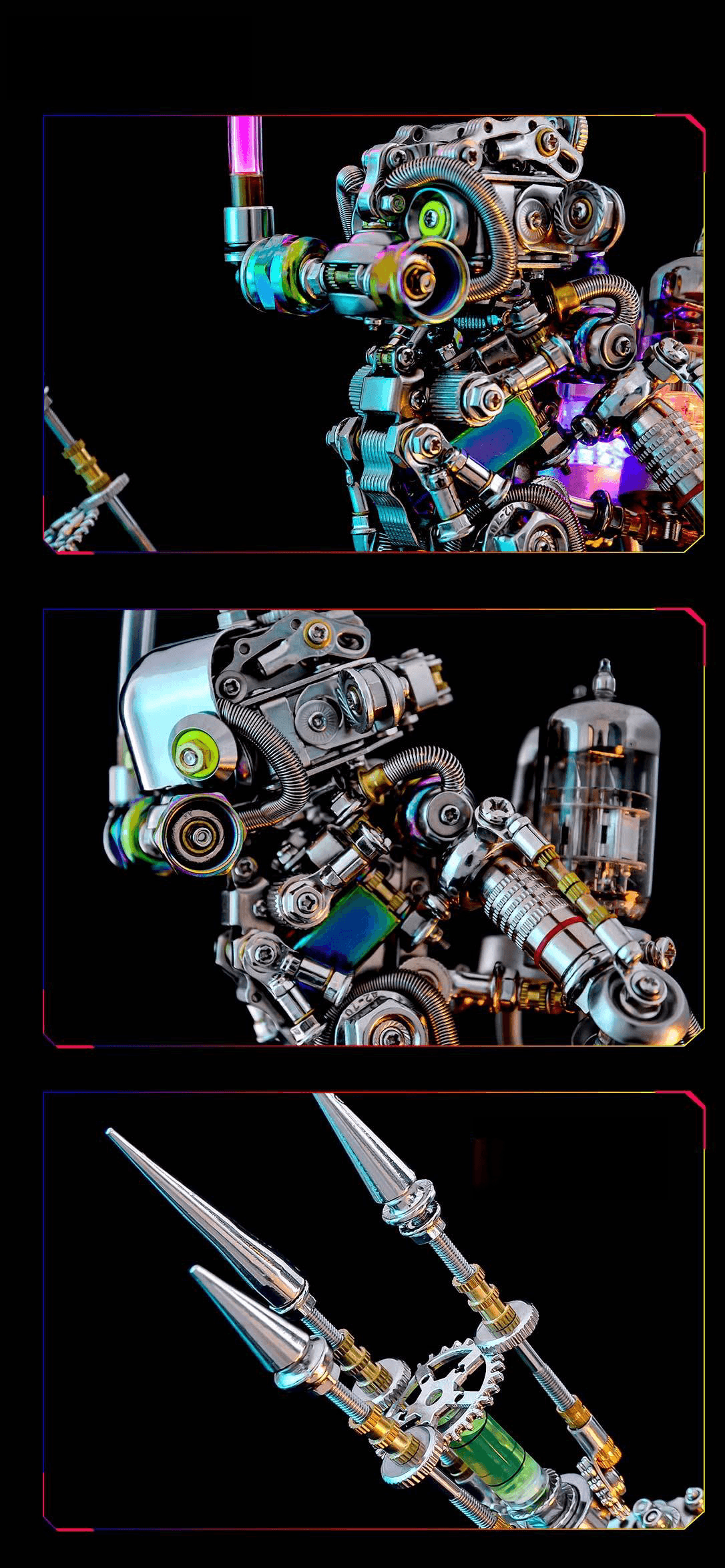 700+個 パンクスタイル ダイバーエイプ メカニカル 3D DIY メタルモデルキット - ビルディングブロック