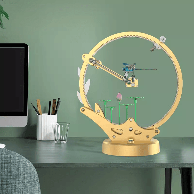 大人や子供向けの3Dメタル機械式可動トンボパズルモデルキット - ビルディングブロック