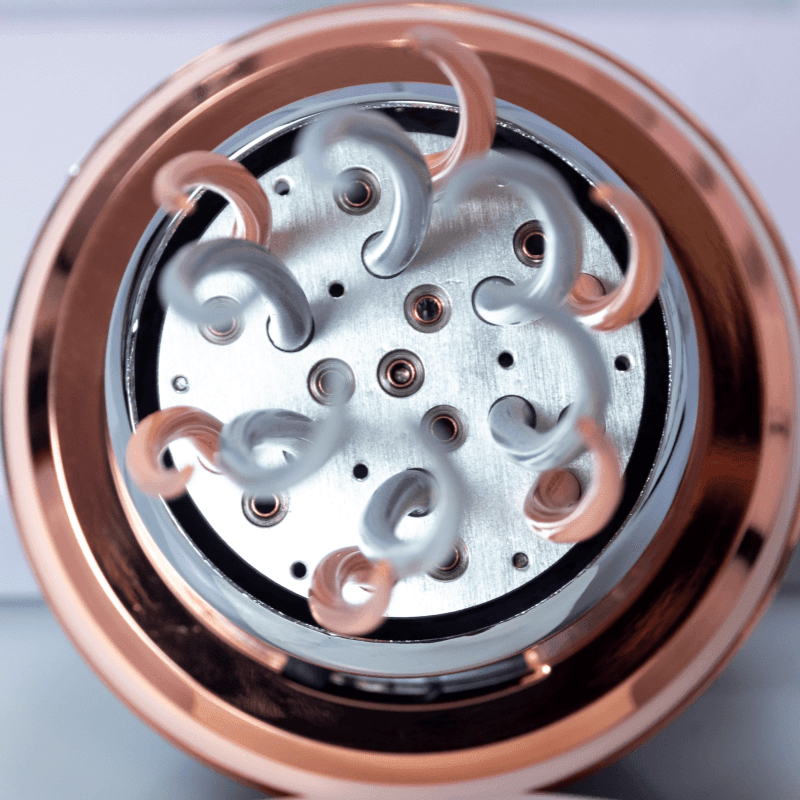 機械リズム インクグレーのカプセル クラゲ キネティック メタルモデル ガラスカバー付き - ビルディングブロック