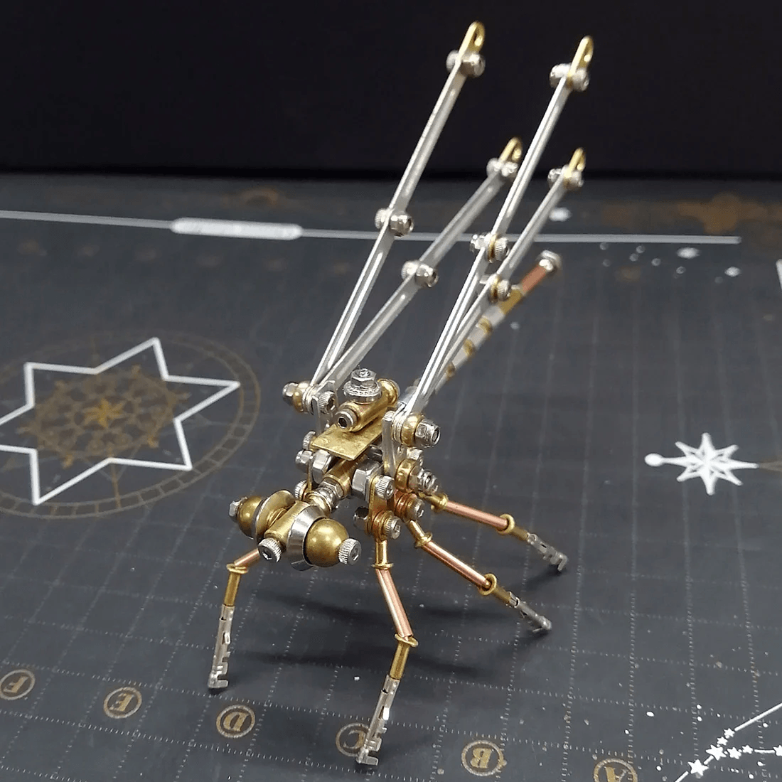 3D DIY スチームパンク昆虫 イトトンボ メタルモデル組み立てキット おもちゃ