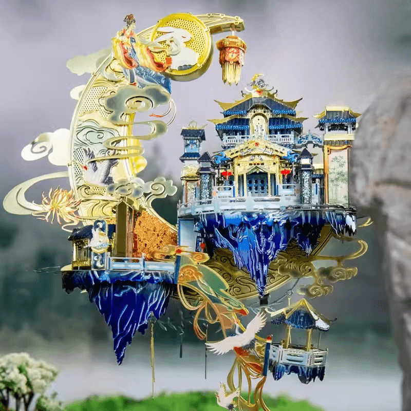 158ピース+3Dメタルモデル ムーンパレス 広漢宮組立キット - ビルディングブロック
