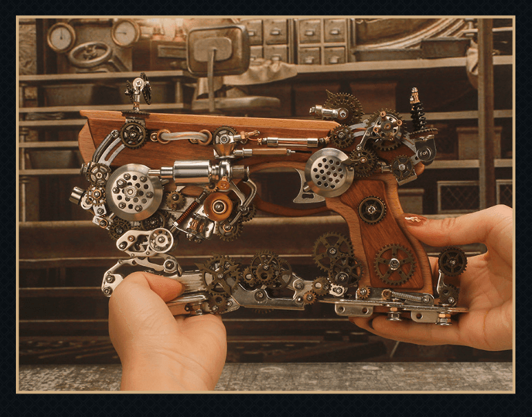 アルキメデス蒸気クロスボウ3D立体金属パズルDIY玩具ギフト - ビルディングブロック