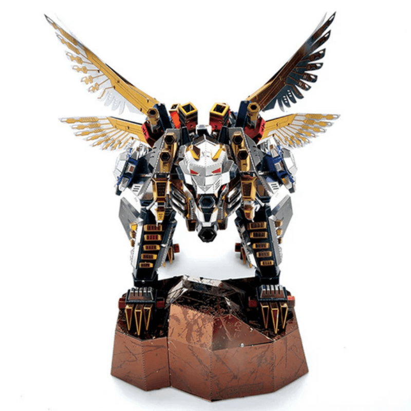 3Dメタルパズル メカニカル 飛天虎 チャレンジ メタルモデルキット メタルアース レーザーカット 創造的なピースパズルの知的な教育玩具IQチャレンジ - ビルディングブロック