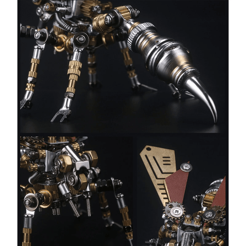 295 件の金属製メカ3Dハチ昆虫パズル組み立てモデル、大人向け - ビルディングブロック