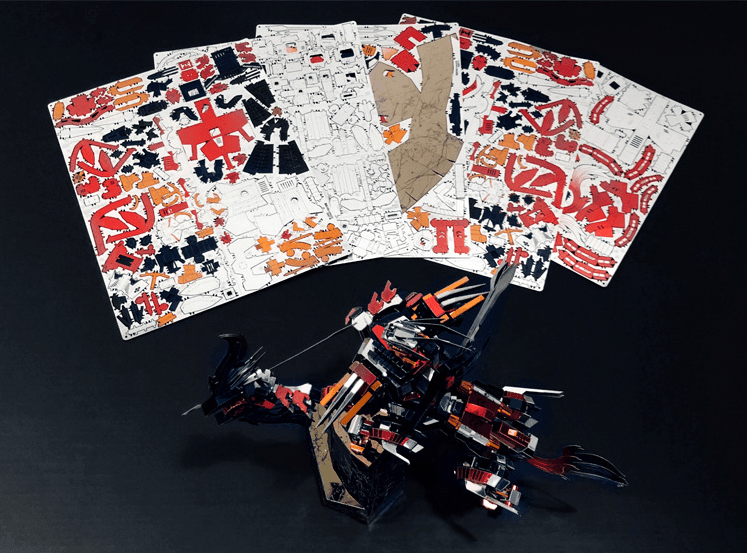 3Dメタルパズル、挑戦的なメタルモデルセット、半人半馬の騎士戦士、DIYレーザーカットパズルパズル、知育玩具、青少年装飾工芸玩具 - ケンタウロスアーチャー - ビルディングブロック