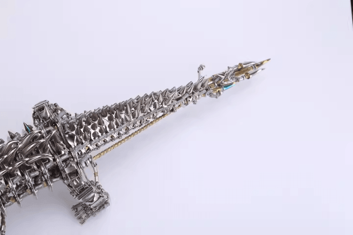 鰐3D DIY メカニカルメタル組み立てモデル (1500以上のピース) - ビルディングブロック