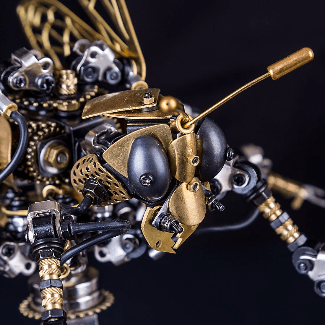 3DメタルDIY機械ハチ昆虫パズルモデルキット組み立てジグソークラフト - ビルディングブロック