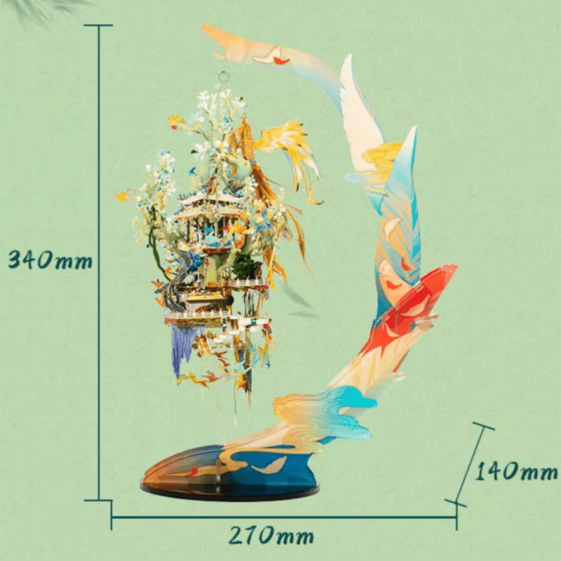 3Dメタルモデル 百鳥朝鳳 組み立てキット - ビルディングブロック