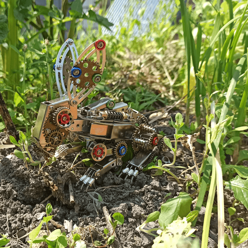 スチームパンクメタルイースターバニーモデルDIYキット - ビルディングブロック