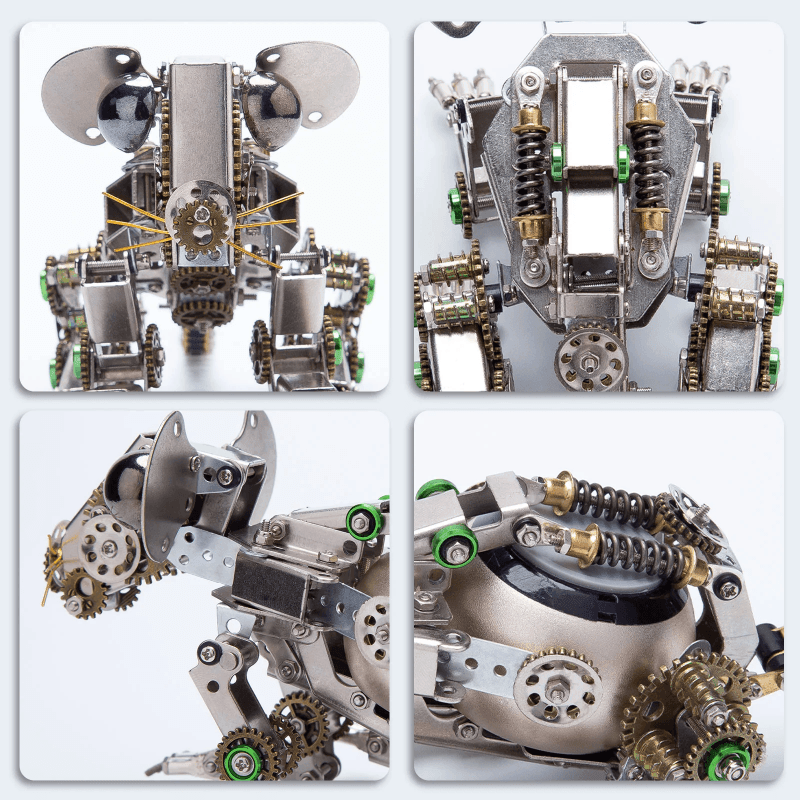525PCSの蒸気パンク3D金属機械ネズミモデル組み立てキット - ビルディングブロック