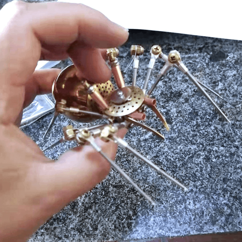 3Dメタルメカゴールデンスパイダー組み立てキット - ビルディングブロック