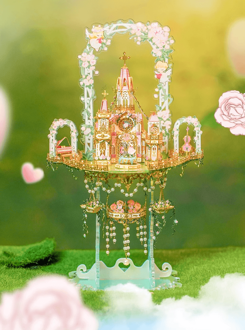175PCS+ 3Dメタルモデルバラの城 組み立てキット - ビルディングブロック