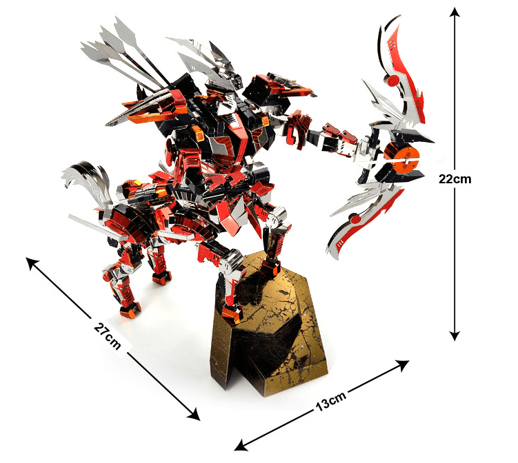 3Dメタルパズル、挑戦的なメタルモデルセット、半人半馬の騎士戦士、DIYレーザーカットパズルパズル、知育玩具、青少年装飾工芸玩具 - ケンタウロスアーチャー - ビルディングブロック