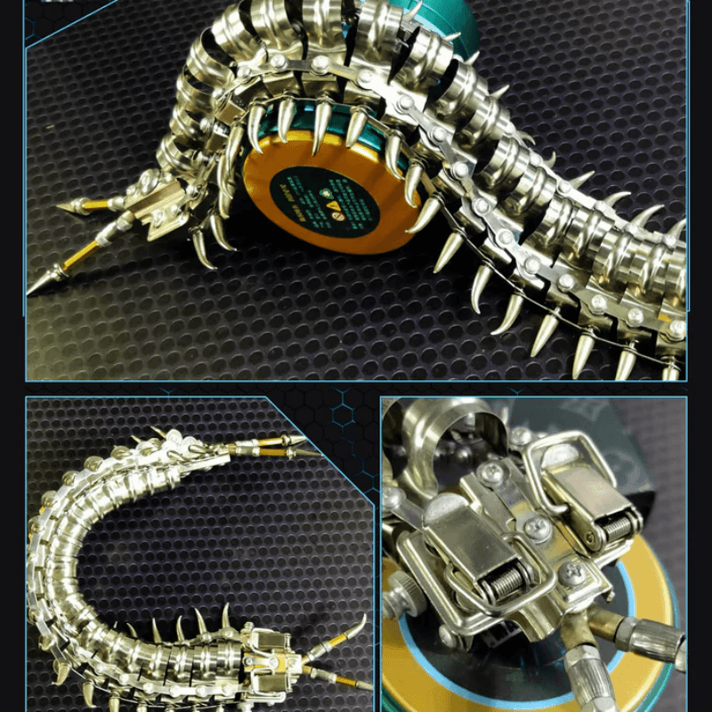 3D DIY可動メタルムカデ組み立てモデルクリエイティブおもちゃ480個 - ビルディングブロック