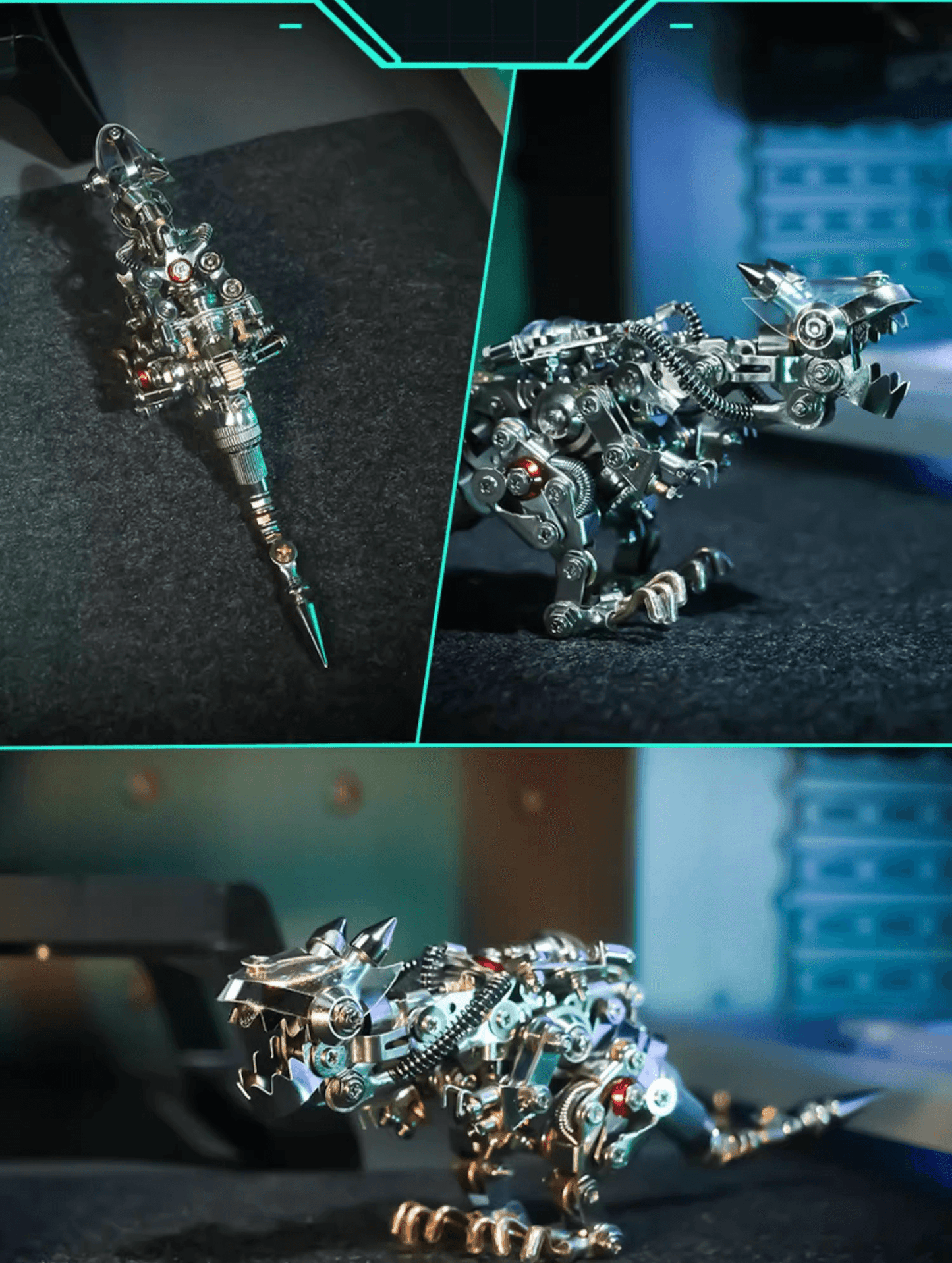 カラフルドラゴン おもちゃ 手作り 金属 組み立て模型 - ビルディングブロック
