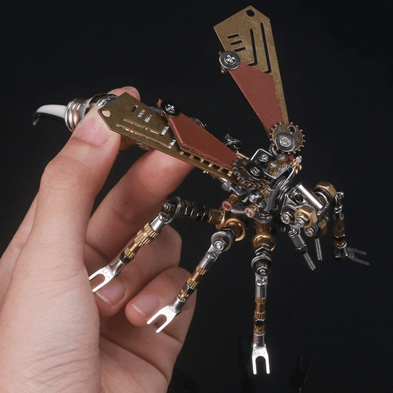 295 件の金属製メカ3Dハチ昆虫パズル組み立てモデル、大人向け - ビルディングブロック