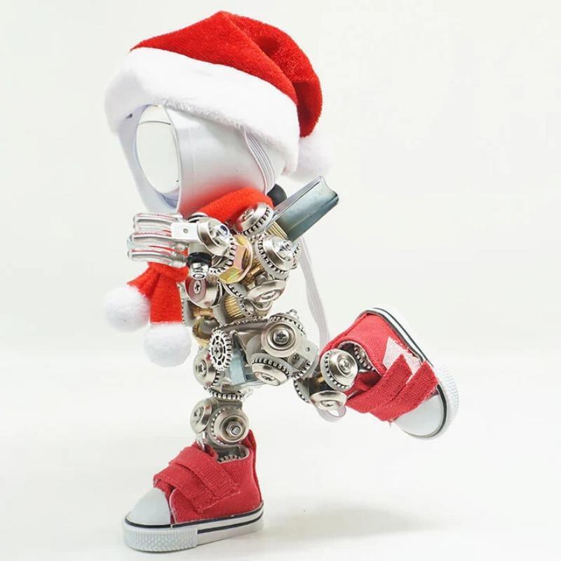 クリスマス用の自作メカニカルサンタの金属パズルモデルキット - ビルディングブロック