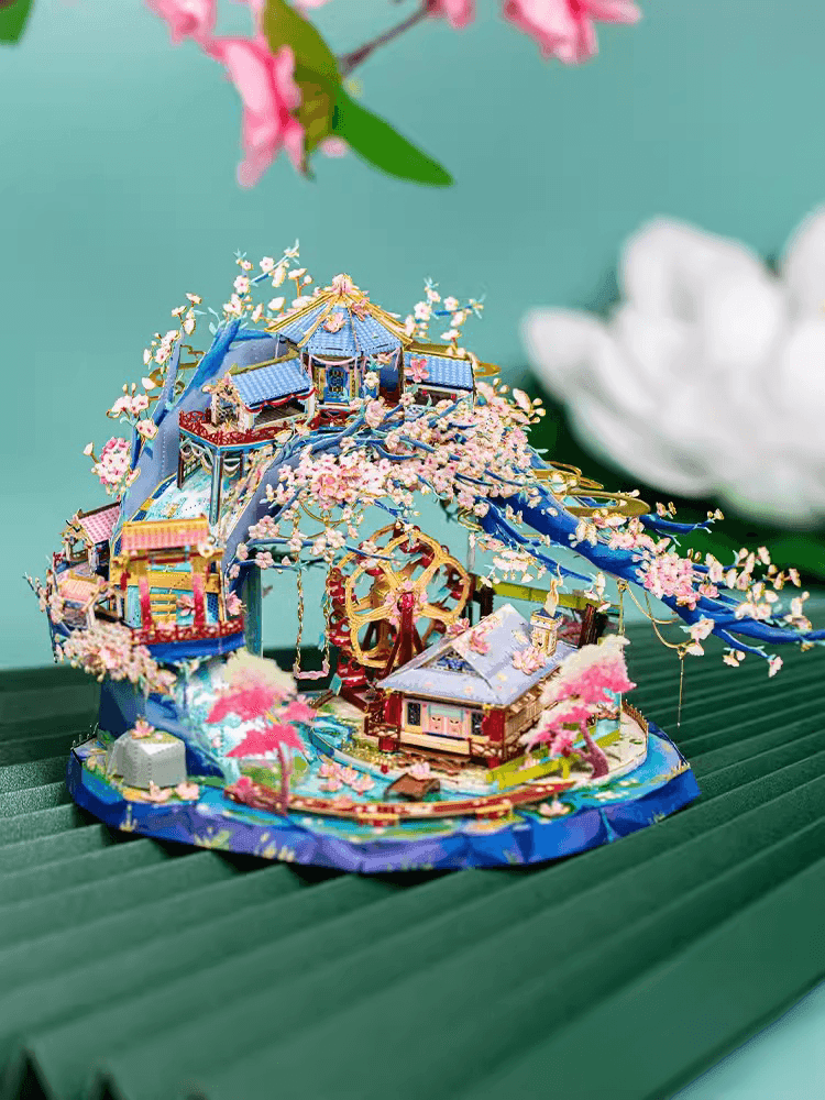 247個のパーツ+3Dメタルモデル 桃花源記 組み立てキット - ビルディングブロック