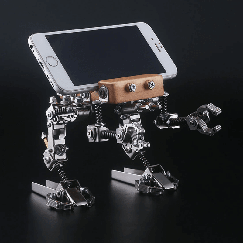 209個の歩兵メカ3Dアセンブリメタルモデルキット 2-in-1携帯ホルダー - ビルディングブロック