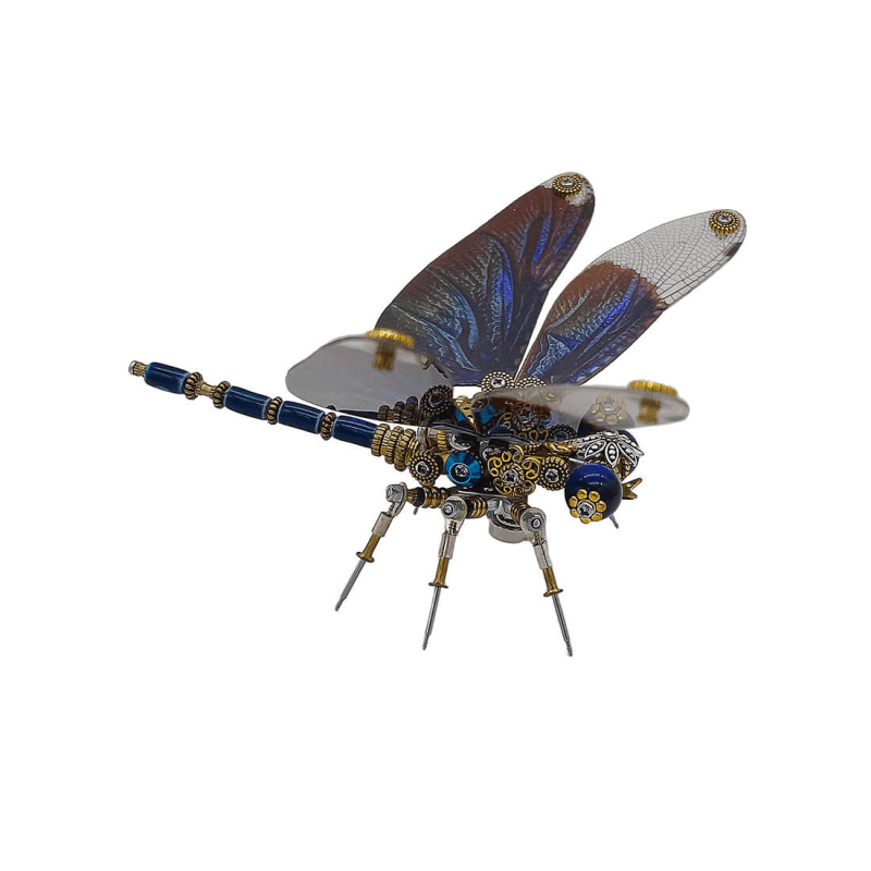 機械パンクメタリックトンボ 3D DIY 昆虫モデル メタル組み立ておもちゃ 200個 - ビルディングブロック