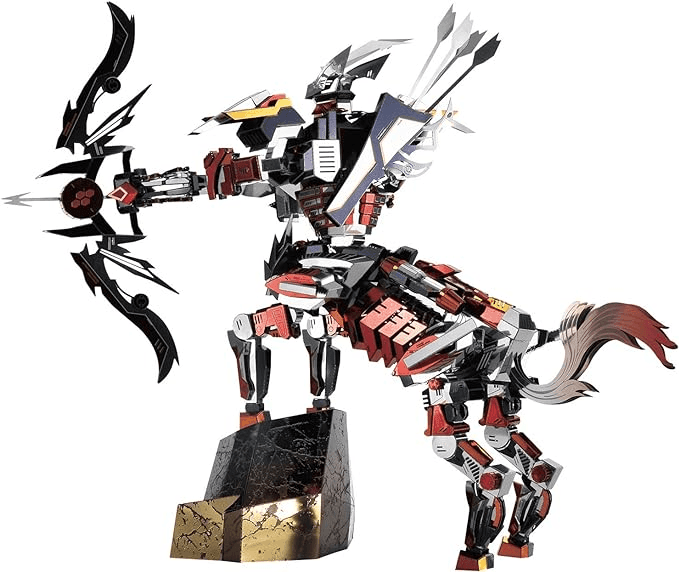 3Dメタルパズル、挑戦的なメタルモデルセット、半人半馬の騎士戦士、DIYレーザーカットパズルパズル、知育玩具、青少年装飾工芸玩具 - ケンタウロスアーチャー - ビルディングブロック