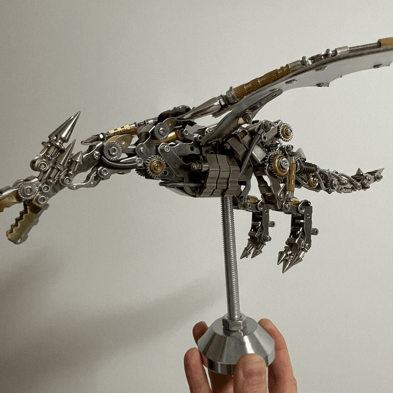 機械スチームパンクワイバーンドラゴンDIY 3Dメタルパズル600CS - ビルディングブロック