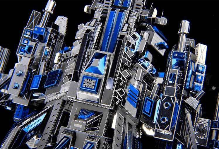 3Dメタルパズル - メカニカルパイロット 1 宇宙船モデルキット 大人が作るチャレンジ 3Dパズル DIYハンドクラフト組み立てモデル ティーン向け - 355ピース - ビルディングブロック