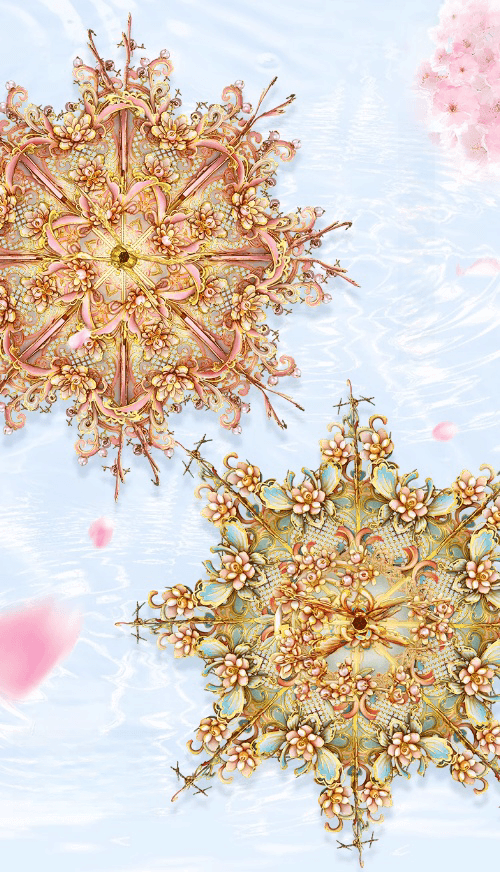 3Dメタルモデル 花柄傘 組み立てキット - ビルディングブロック