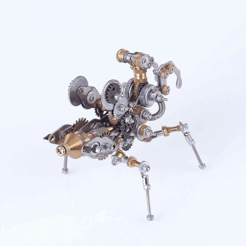 DIYメタルパズルモデルキット3D組み立てジグソークラフト - 機械式祈祷昆虫 - ビルディングブロック
