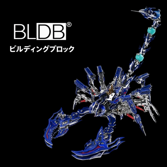 交換式ハサミを備えたメカニカルサソリ 金属製組立模型