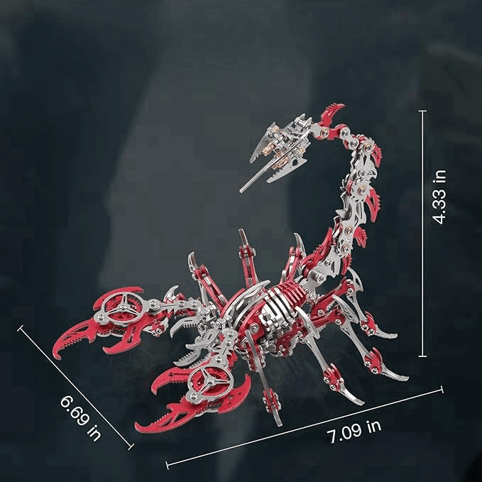 3D メタルパズルキット – 454ピース – 組み立てモデル – 約4時間で組み立て可能 – ギフトや飾り物に最適 - ビルディングブロック