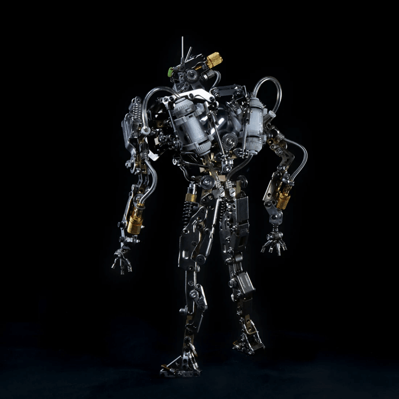 3Dメタルヒューマノイドサービスロボットメカ大型可動アクションフィギュア715PCS - ビルディングブロック