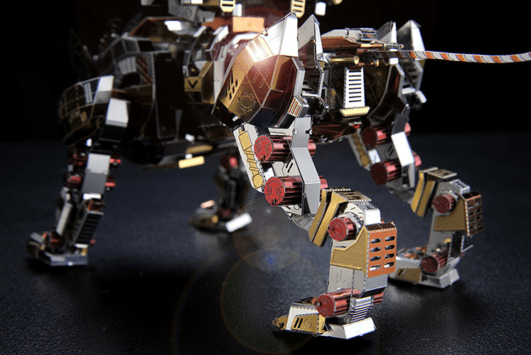 3Dパズル 大人用 メタルモデルキット 機械的な吠えするライオンメタルアースモデルキット 挑戦的なDIY頭の体操ジグソーパズルアートクラフト 男性用 - ビルディングブロック