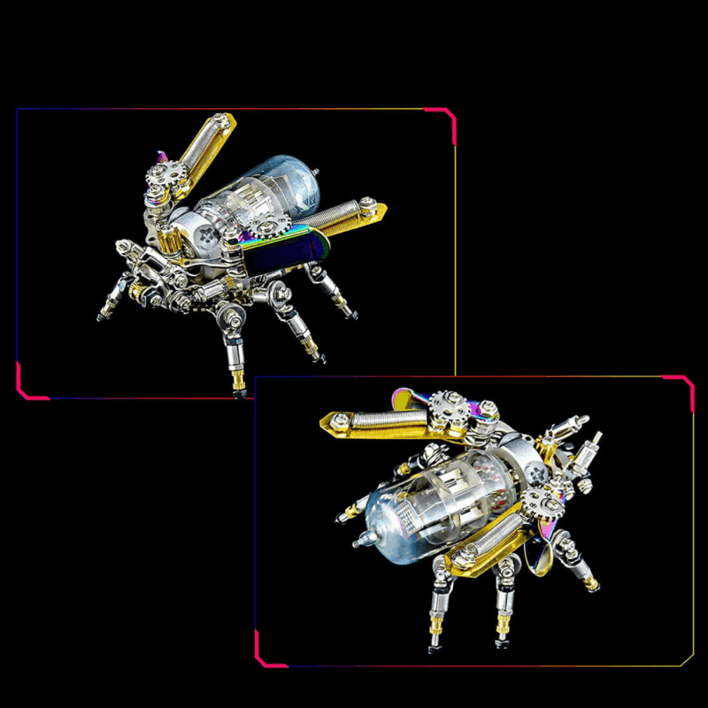 200個の機械LED ホタル 3D メタルパズル 昆虫シリーズ - ビルディングブロック